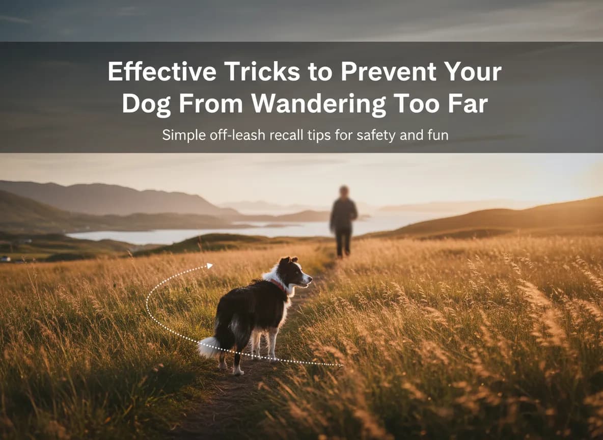 Effektive triks for å hindre at hunden din vandrer for langt