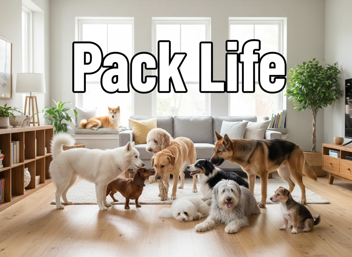 Å Leve med en Flokk: Navigere Livet med 8+ Hunde