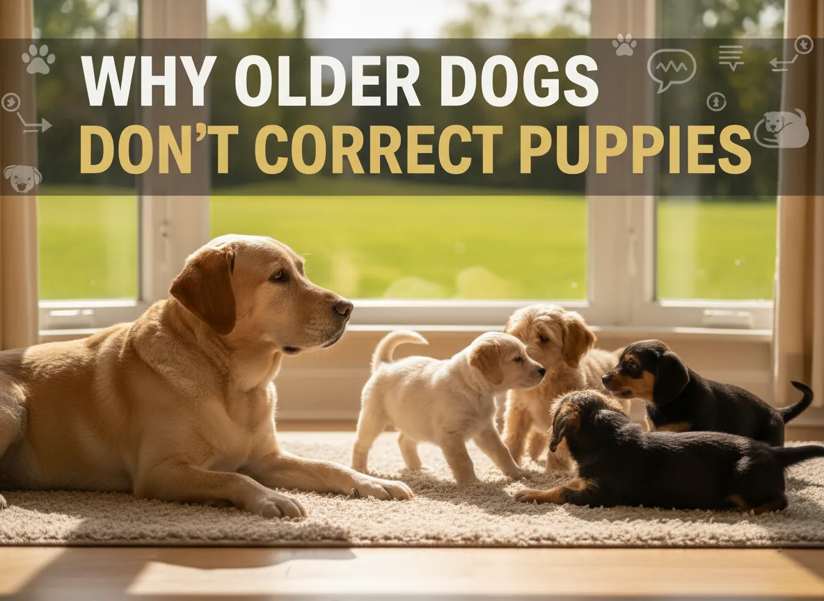 Understanding Why Older Dogs May Not Correct Puppies