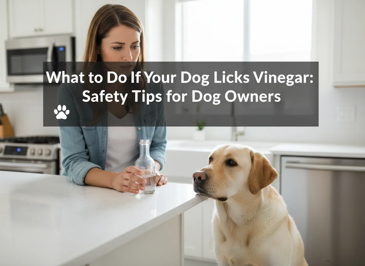 Hva du skal gjøre hvis hunden din slikker eddik: Sikkerhetstips for hundeeiere