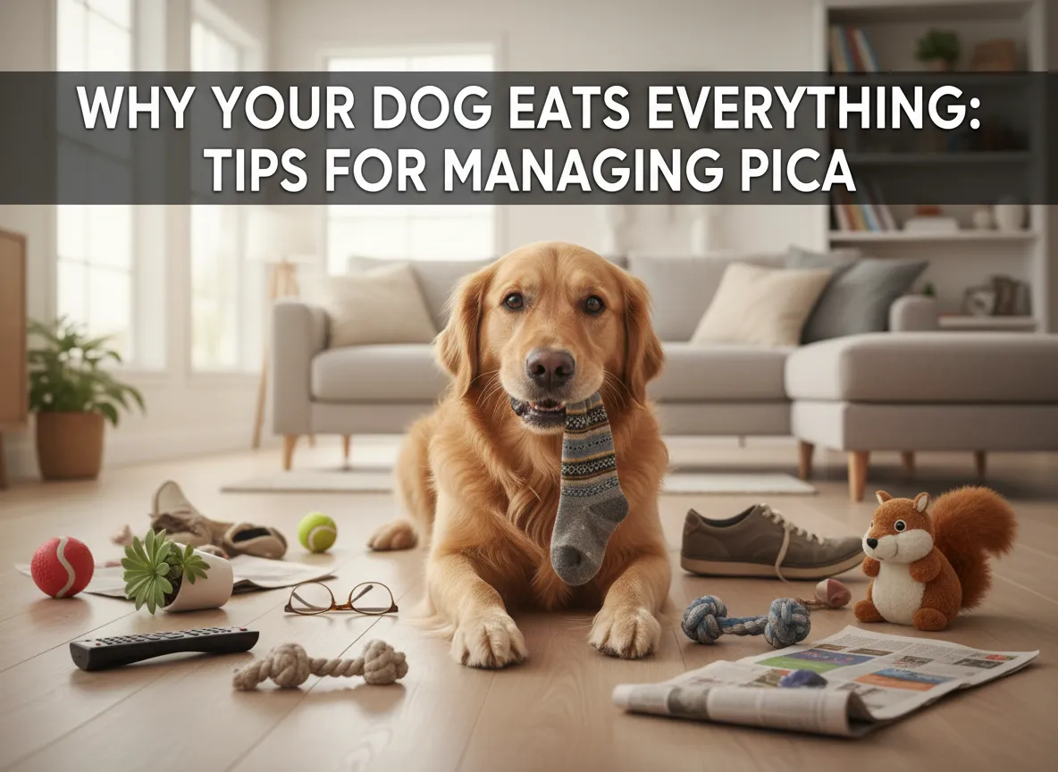 Hvorfor hunden din spiser alt: Tips for å håndtere pica