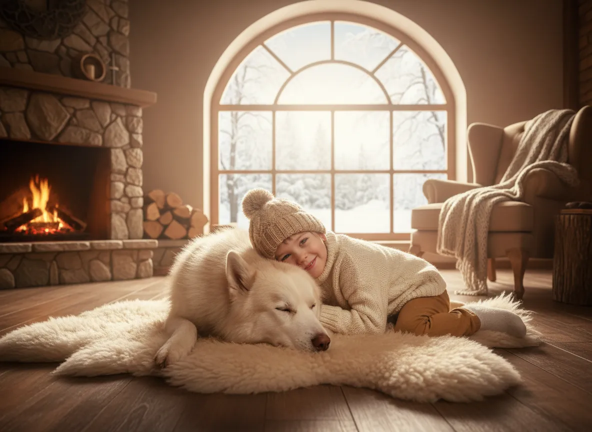 Rørende Husky og Barn Kosevideo Fanger Internettets Hjerter