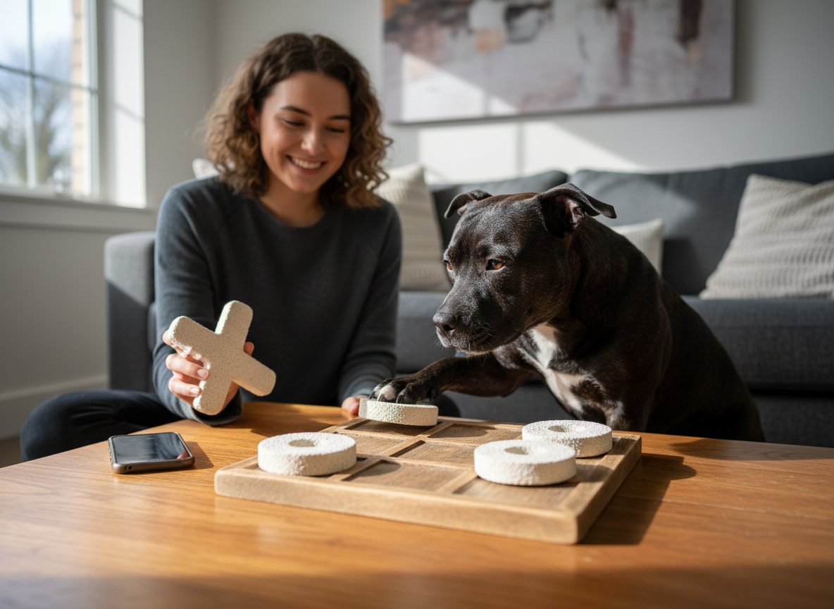 Dunkin hundens Tic-Tac-Toe eventyr